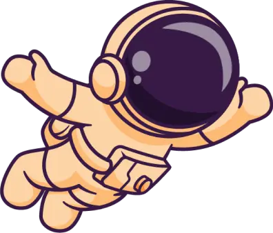 Flying astronaut